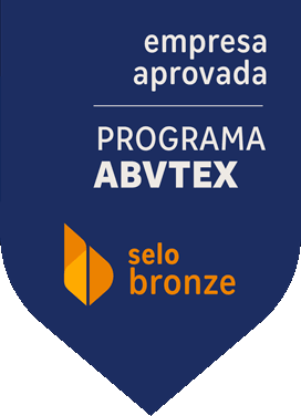 Selo ABVTEX Bronze empresa aprovada.